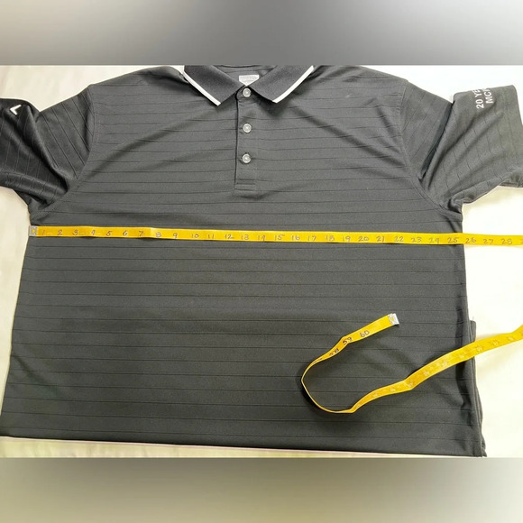 CALLAWAY Opti-Dri Men’s Black with white trim golf polo size XL.‎ - Picture 11 of 12